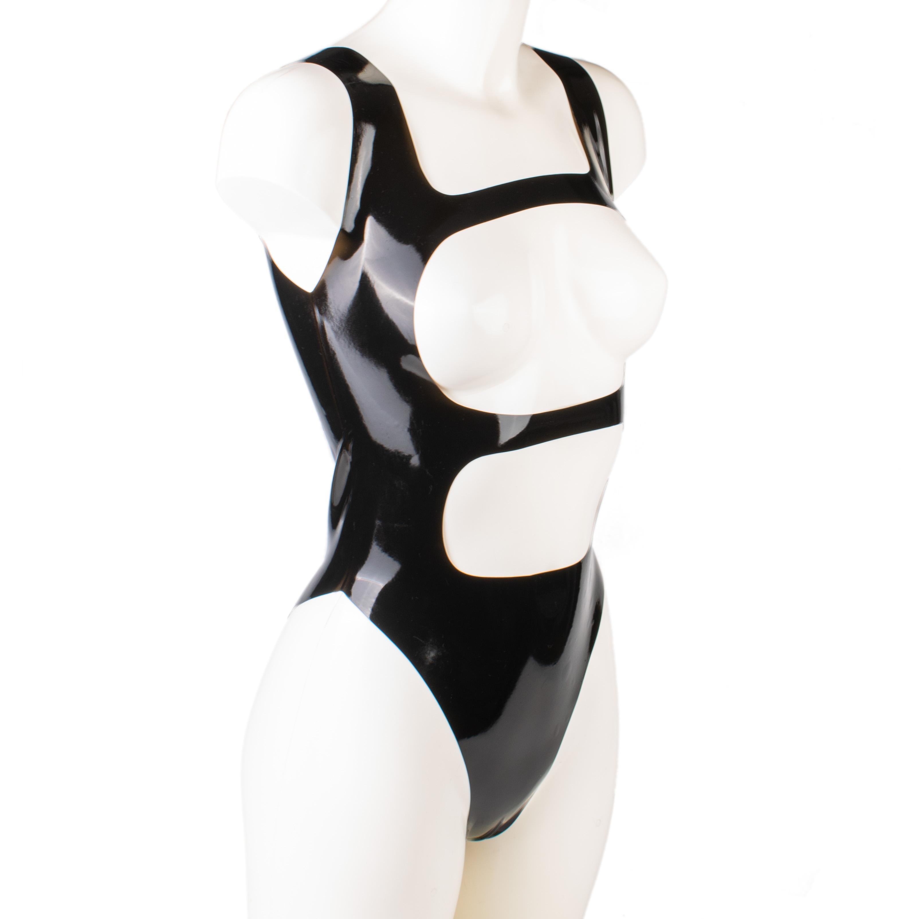 Rubberfashion Latex Body - sexy Latexbody - offene Front oder Rücken brustfrei für Damen